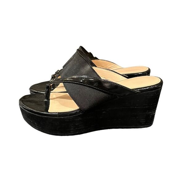 Calvin Klein black Genevieve platform flip flops. Size 5.5‎ - Picture 6 of 8